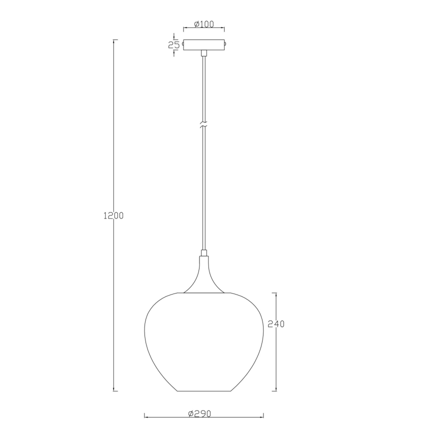 Globo - Lühter 1xE27/40W/230V d. 29 cm valge/antratsiit