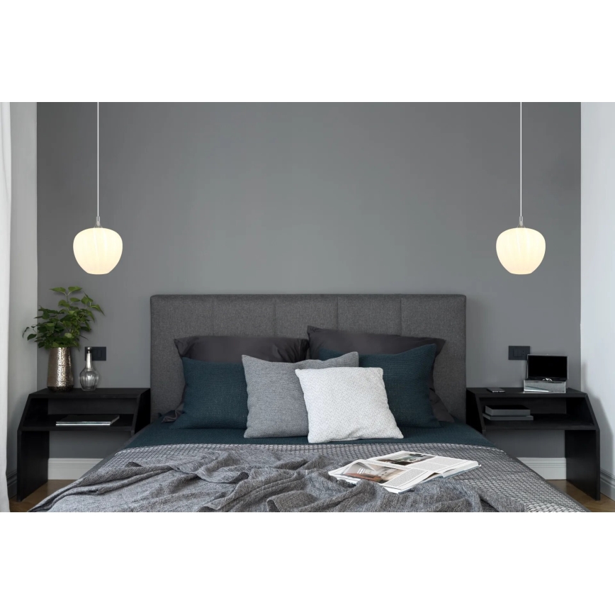 Globo - Lühter 1xE27/60W/230V d. 29 cm valge