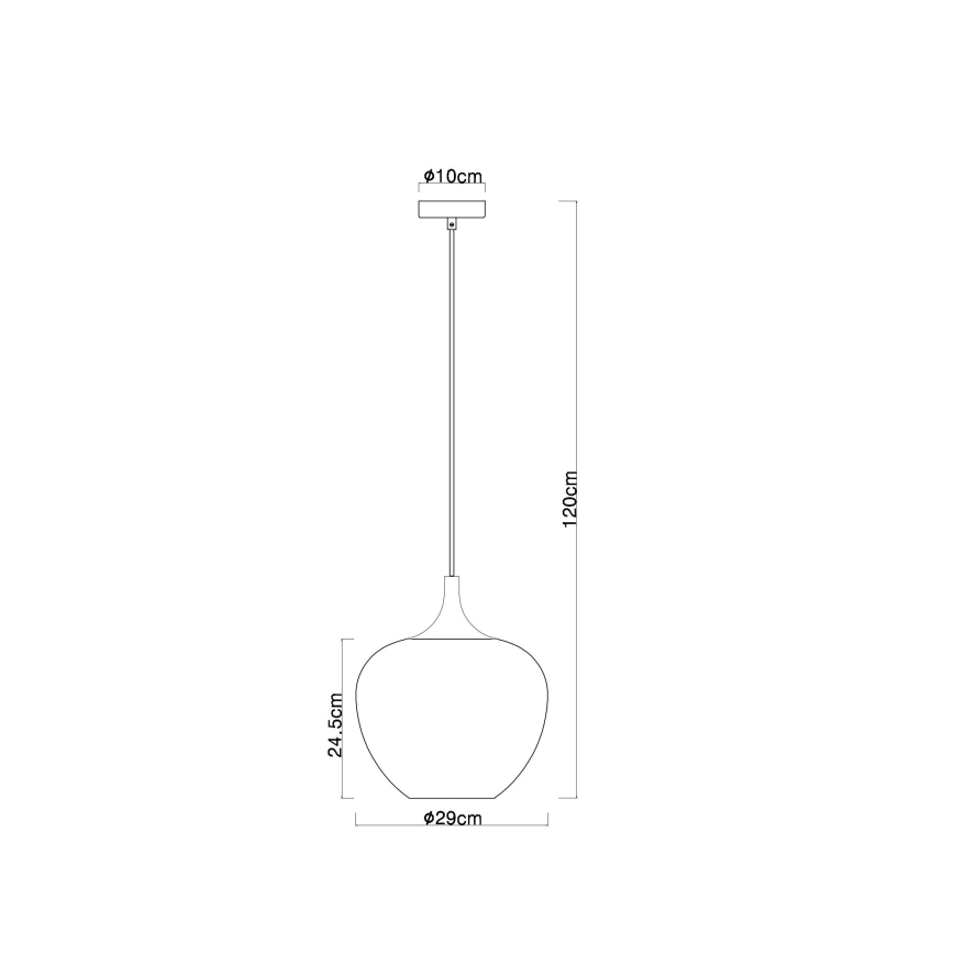 Globo - Lühter 1xE27/60W/230V d. 29 cm valge
