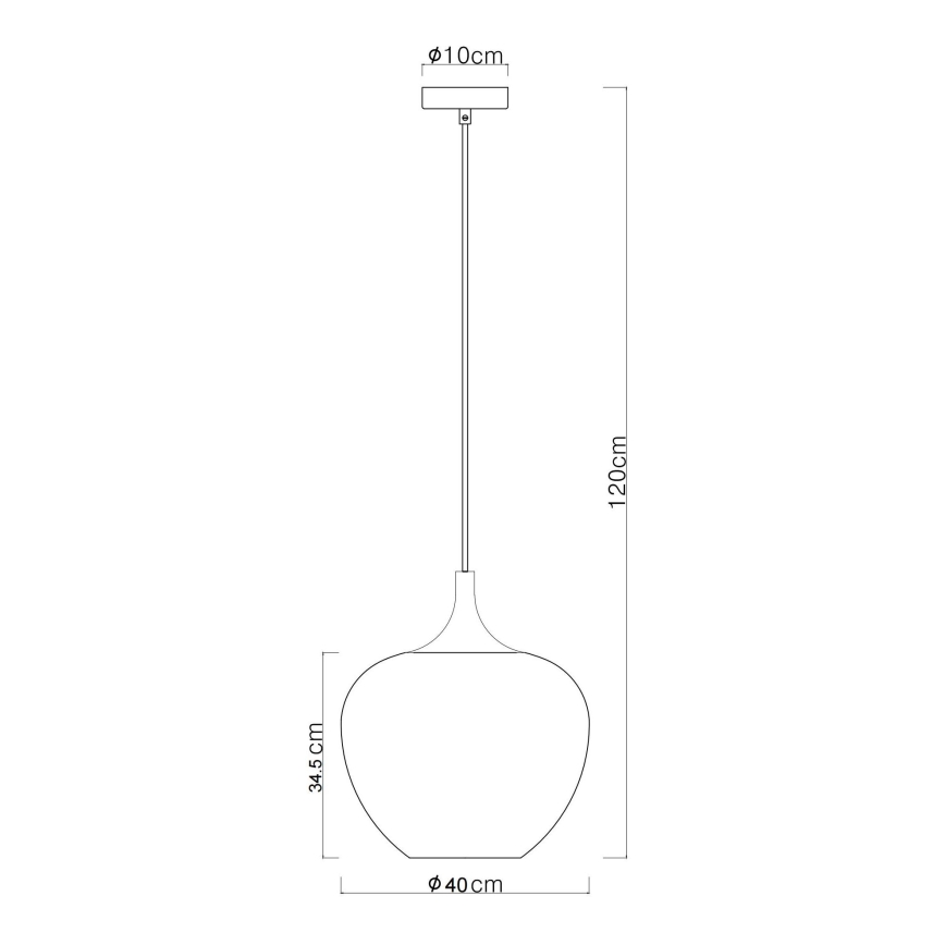 Globo - Lühter 1xE27/60W/230V d. 40 cm vask