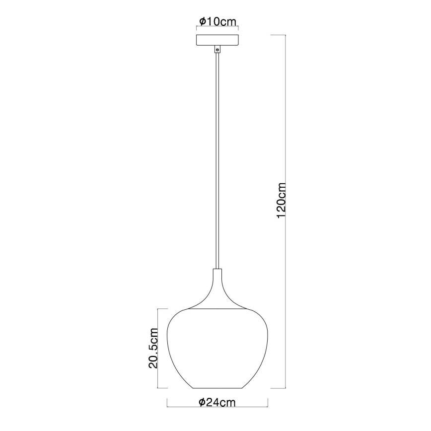 Globo - Lühter 1xE27/60W/230V d. 24 cm vask