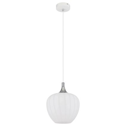 Globo - Lühter 1xE27/60W/230V d. 24 cm valge