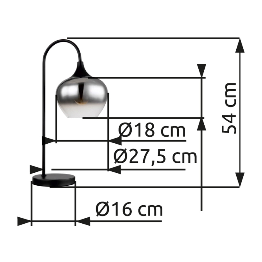 Globo - Laualamp 1xE27/40W/230V must