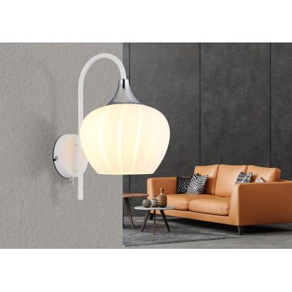 Globo - Seinavalgusti 1xE27/40W/230V valge
