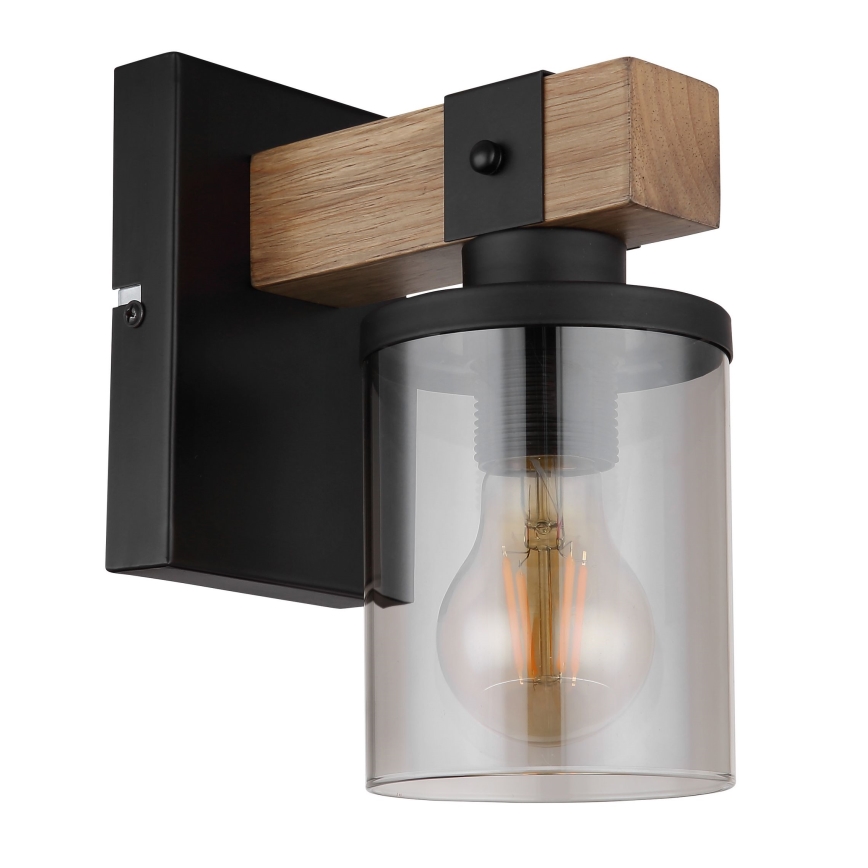 Globo - Seinavalgusti 1xE27/60W/230V tamm/suitsune