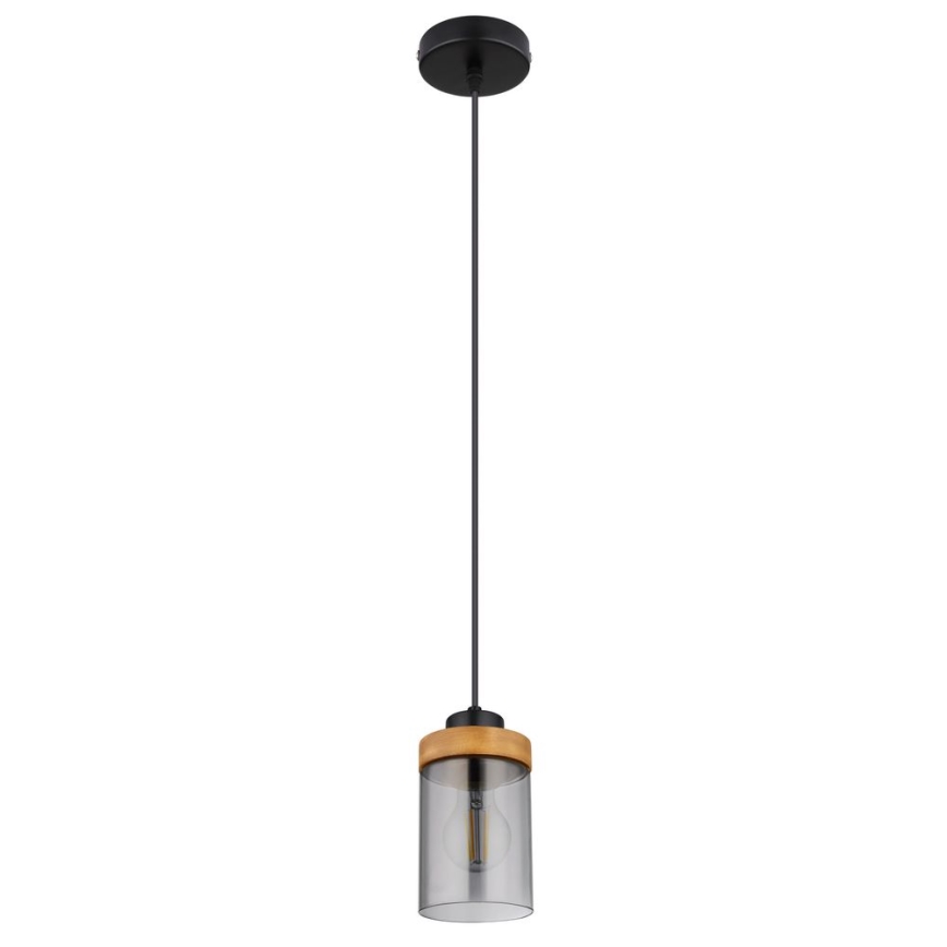Globo - Lühter 1xE27/40W/230V metall/puit