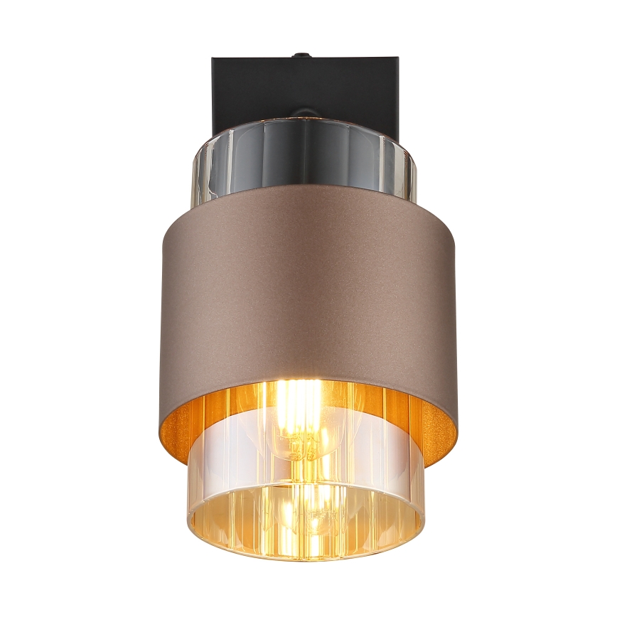 Globo - seinale paigaldatav suunavalgusti 1xE27/40W/230V, must/pronks