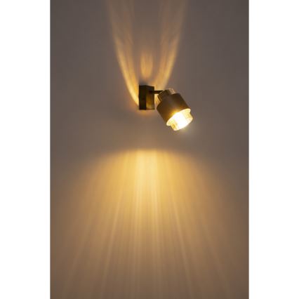 Globo - seinale paigaldatav suunavalgusti 1xE27/40W/230V, must/pronks