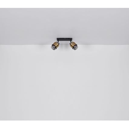 Globo - Kohtvalgusti 2xE27/40W/230V must/messing