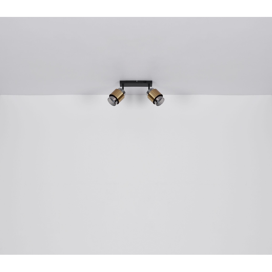 Globo - Kohtvalgusti 2xE27/40W/230V must/messing