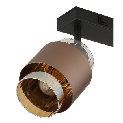 Globo - suunavalgusti 2xE27/40W/230V, must/pronksine