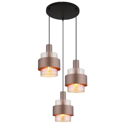 Globo - Rippvalgusti kaabliga 3xE27/60W/230V