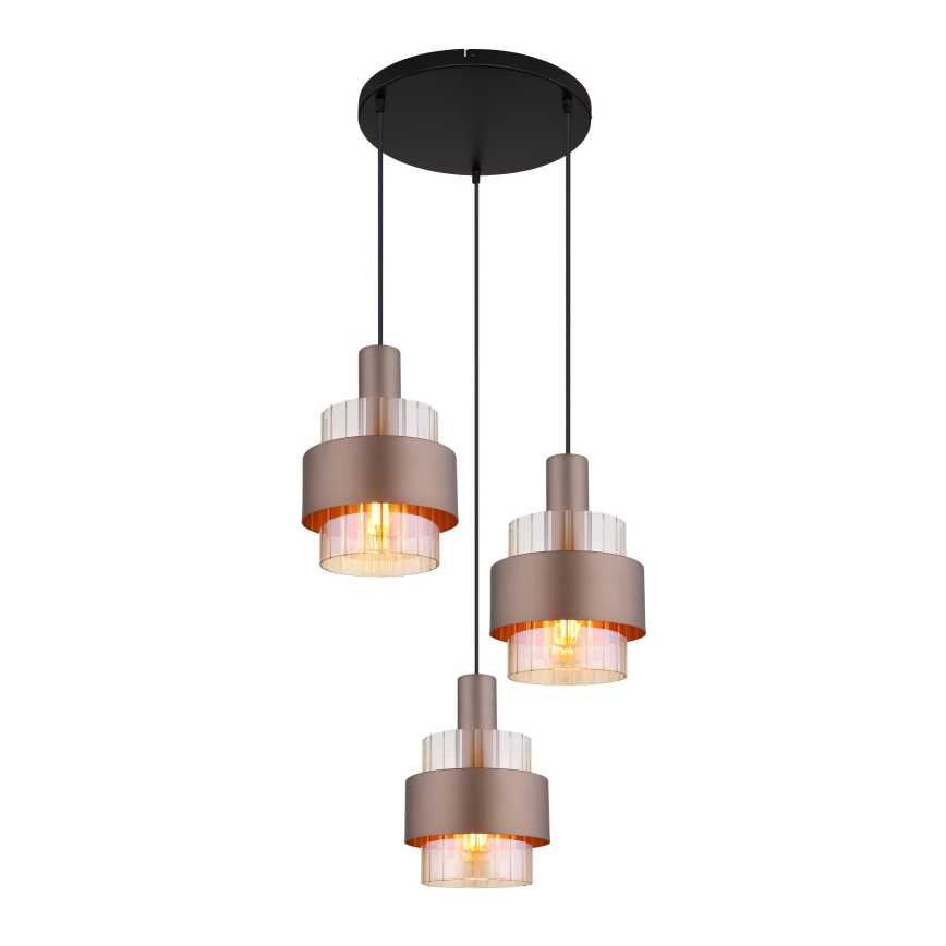 Globo - Rippvalgusti kaabliga 3xE27/60W/230V