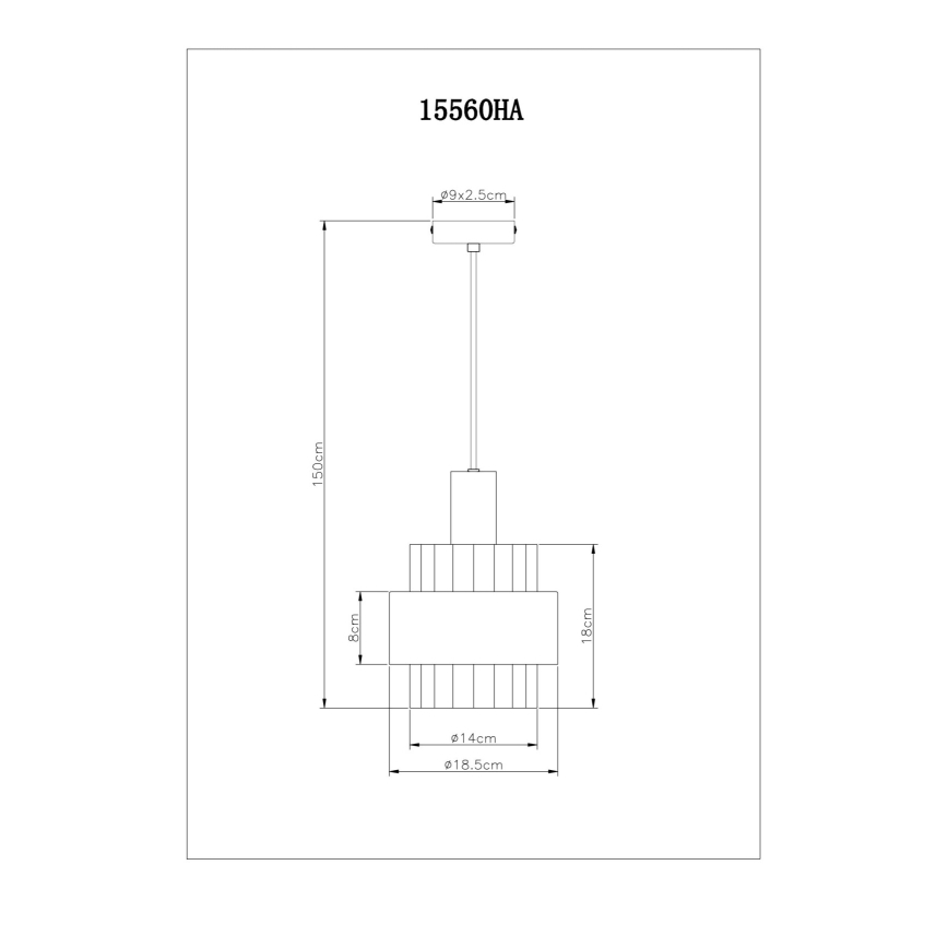 Globo - Rippvalgusti kaabliga 1xE27/60W/230V