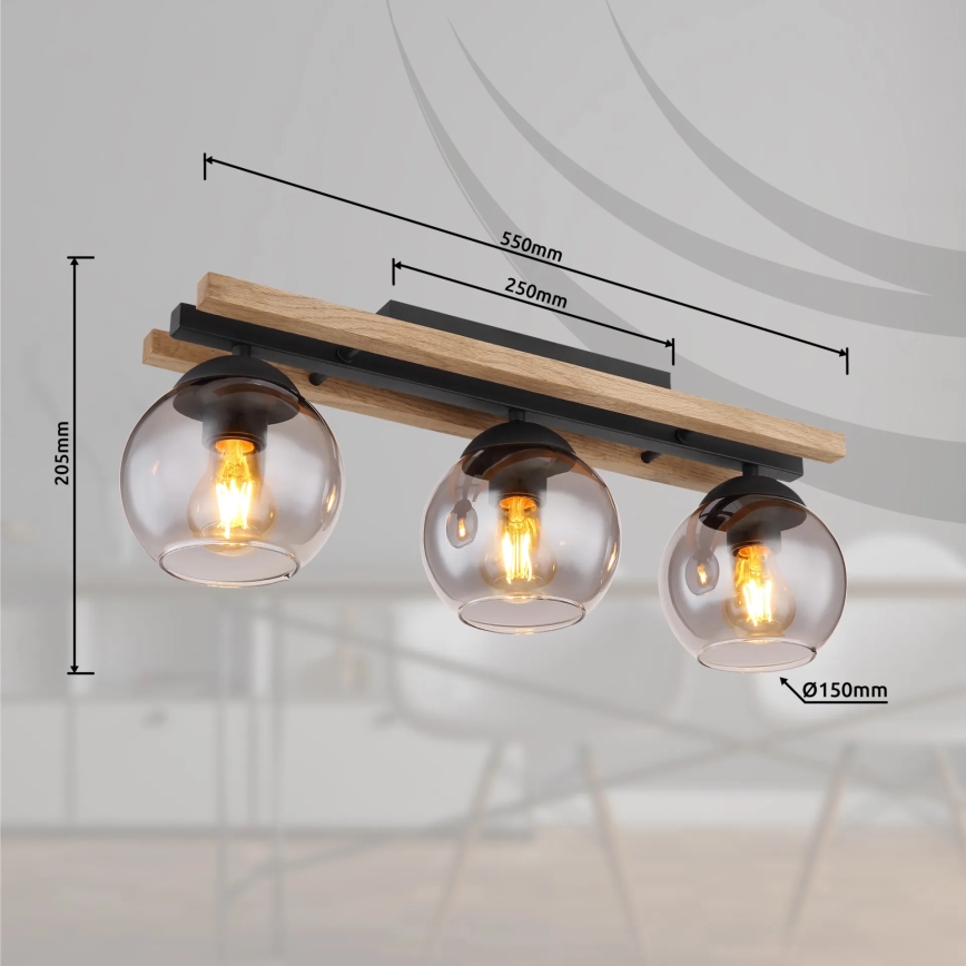 Globo - Pinnale kinnitatav lühter 3xE27/25W/230V