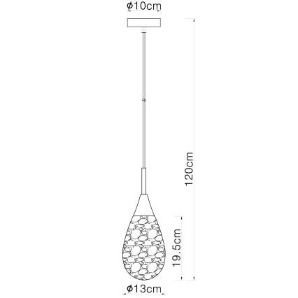 Globo - Lühter 1xE14/9W/230V