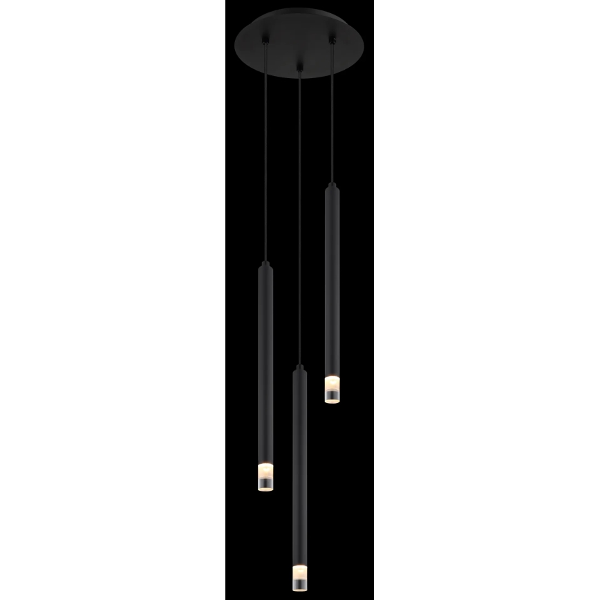 Globo - Lühter 3xG9/4W/230V d. 24 cm must