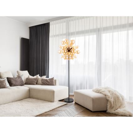 Globo - kuldne põrandalamp 6xE14/25W/230V