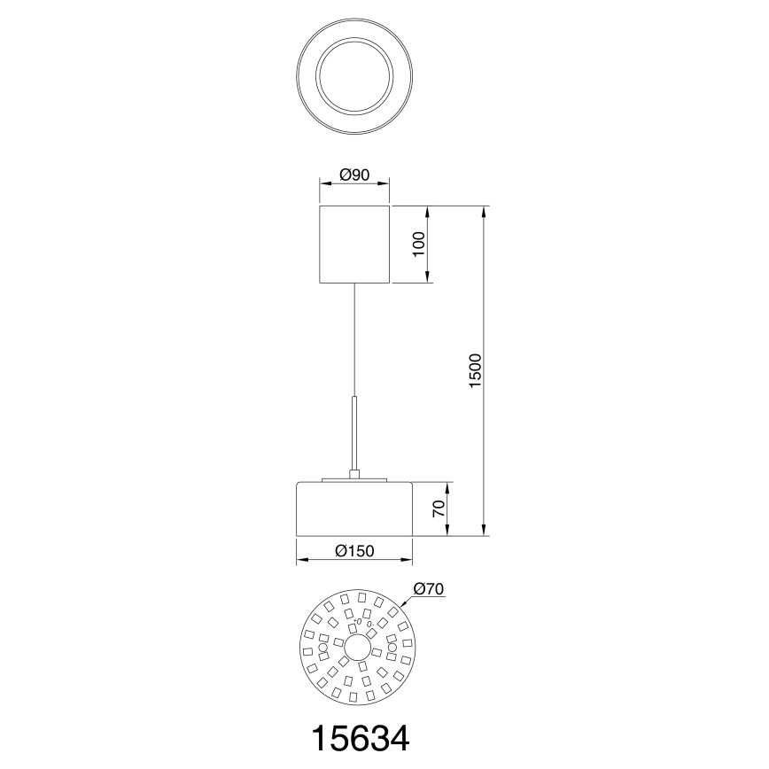 Globo - LED Lühter LED/6W/230V