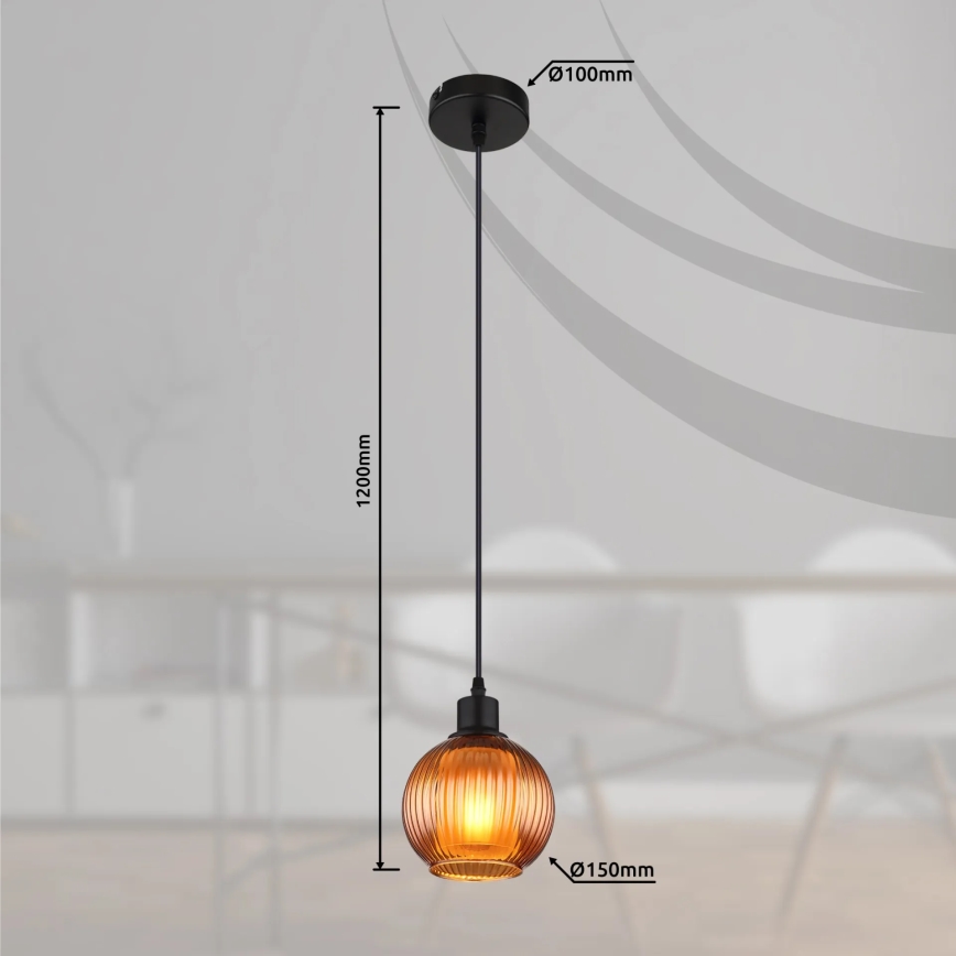 Globo - Lühter 1xE27/25W/230V d. 15 cm vask