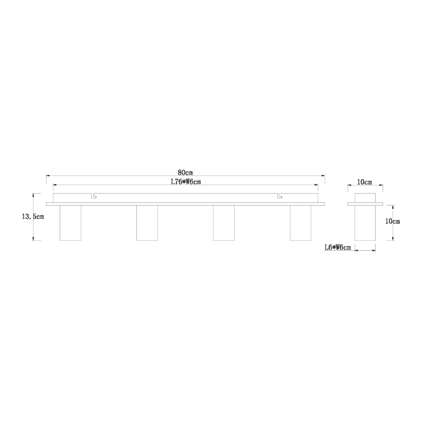 Globo 15655-4D - Laevalgusti ERNA 4xE27/60W/230V