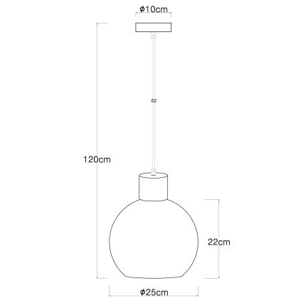 Globo - Lühter 1xE27/40W/230V