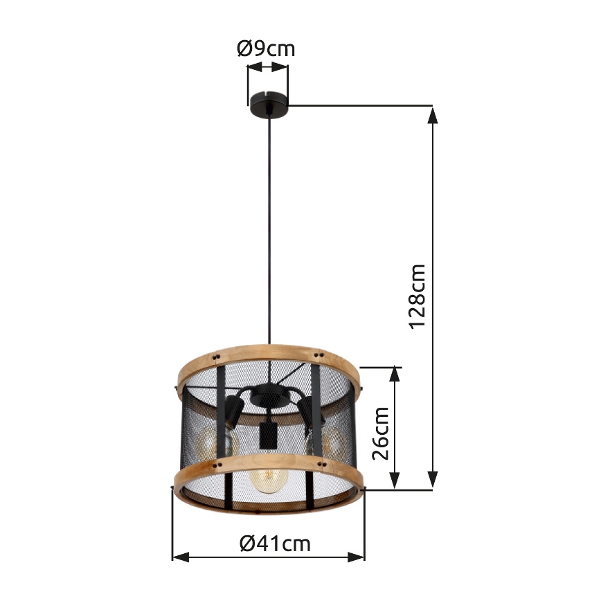 Globo - Lühter 3xE27/40W/230V d. 40 cm