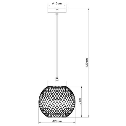 Globo - Lühter 1xE27/60W/230V