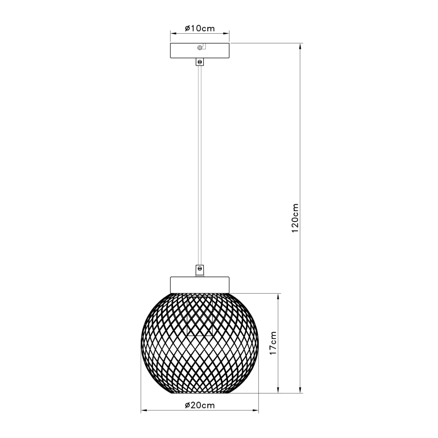 Globo - Lühter 1xE27/60W/230V