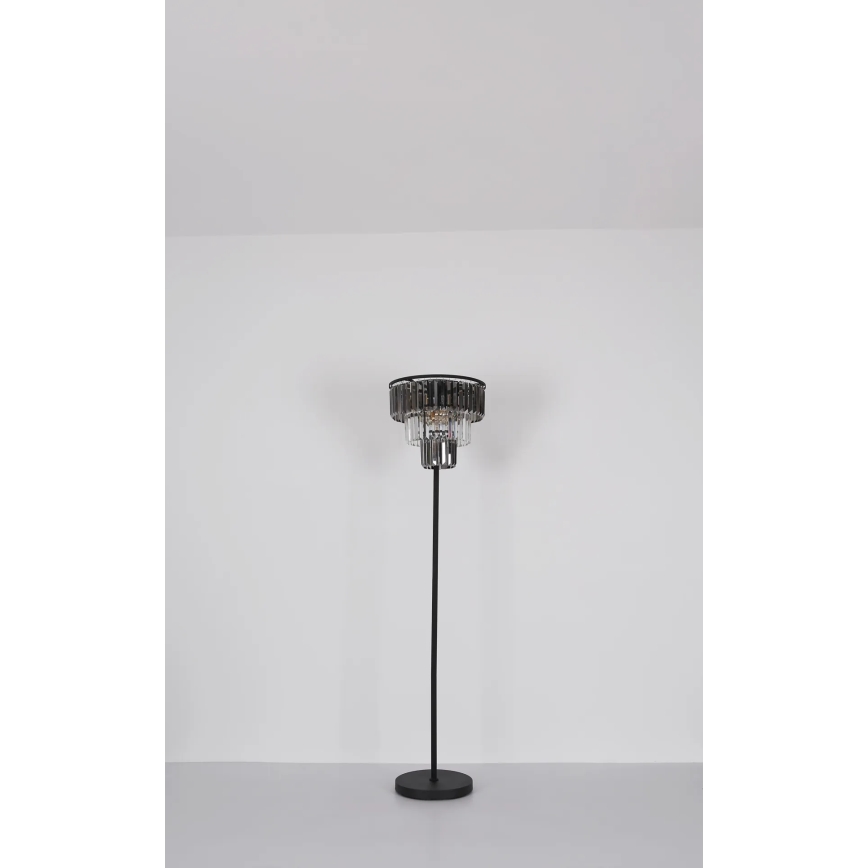 Globo - Põrandalamp 3xE27/40W/230V d. 40 cm must