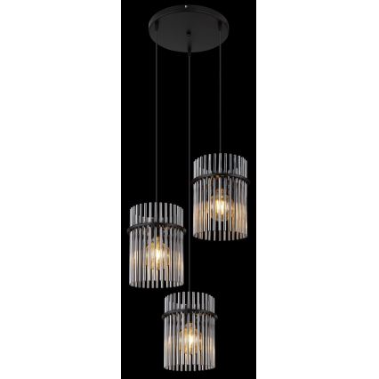 Globo - Lühter 3xE27/60W/230V d. 47 cm must