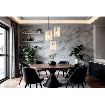 Globo - Ripplühter kaabliga 3xE27/60W/230V