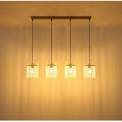 Globo - Rippvalgusti trossil 4xE27/60W/230V