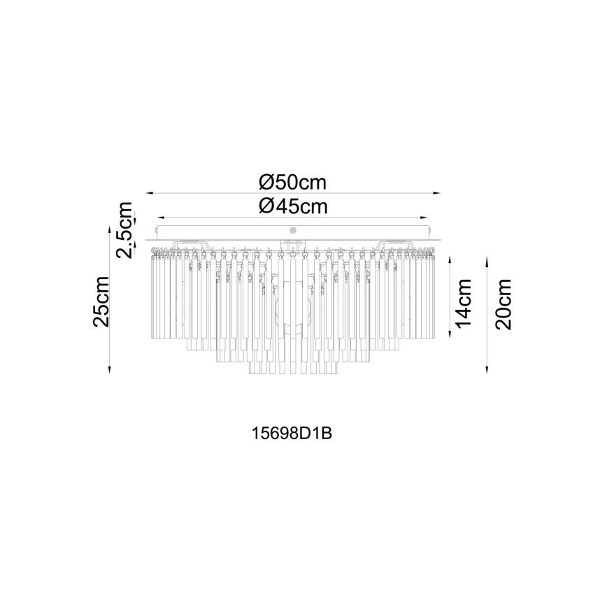 Globo - Laevalgusti 5xE27/60W/230V, läbimõõt 50 cm