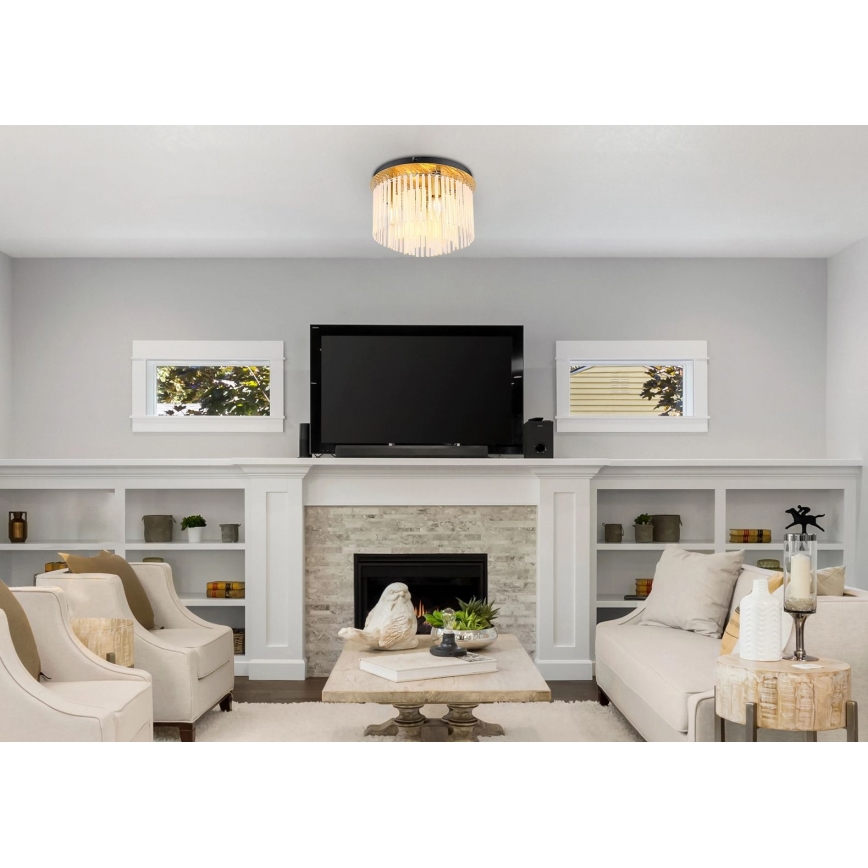 Globo - Kuldne laelamp 5xE14/40W/230V, läbimõõt 32 cm