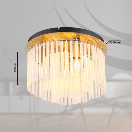 Globo - Laevalgusti 5xE27/60W/230V d. 32 cm kuldne