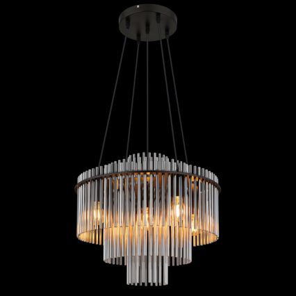 Globo - Rippvalgusti kaablil 5xE27/60W/230V must