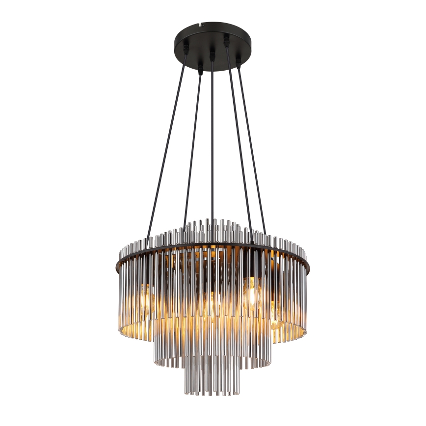 Globo - Rippvalgusti kaablil 5xE27/60W/230V must