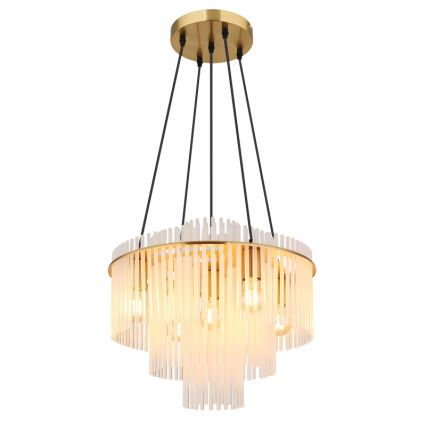 Globo - Kaabliga rippvalgusti 5xE27/60W/230V kuldne