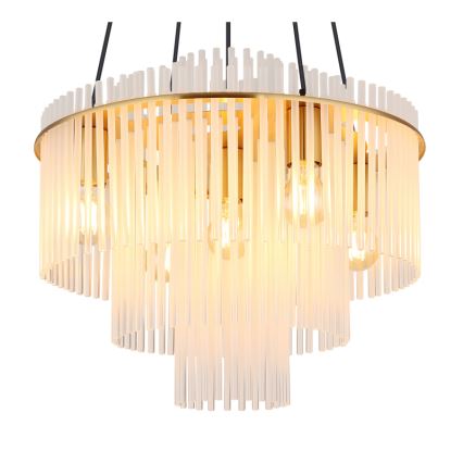 Globo - Kaabliga rippvalgusti 5xE27/60W/230V kuldne
