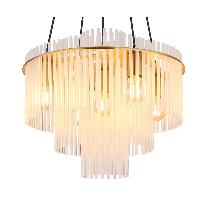 Globo - Kaabliga rippvalgusti 5xE27/60W/230V kuldne