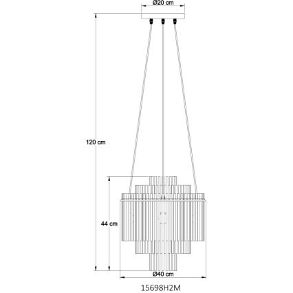 Globo - Lühter 5xE14/40W/230V kuldne