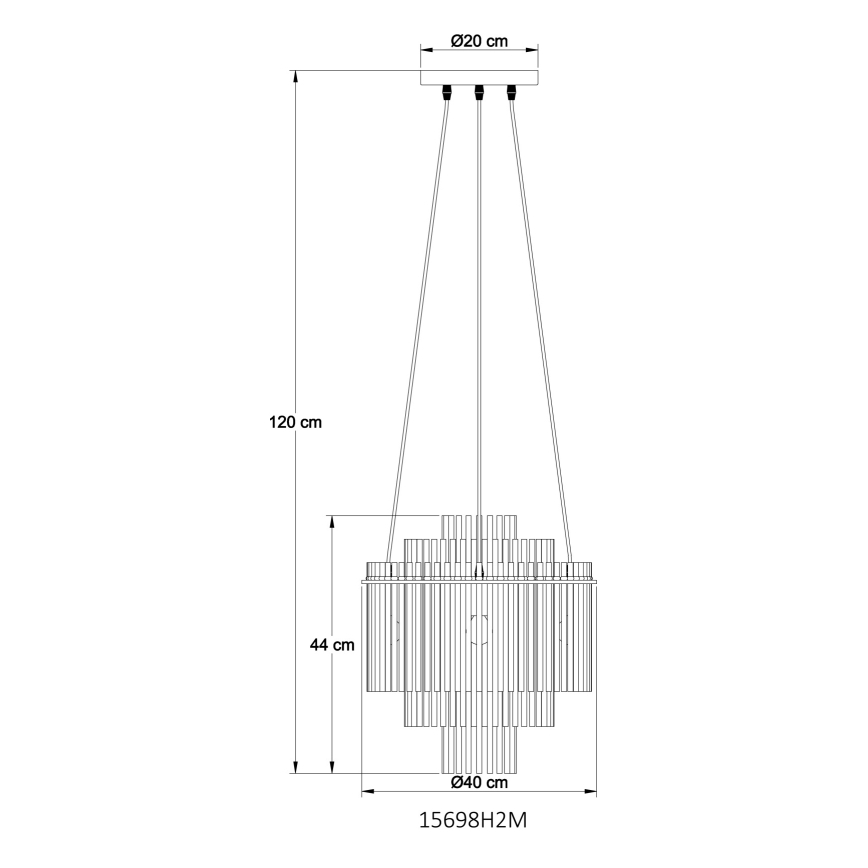 Globo - Lühter 5xE14/40W/230V kuldne