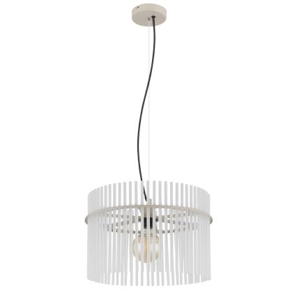 Globo - Rippvalgusti juhtmega 1xE27/60W/230V, läbimõõt 40 cm, kreemjas