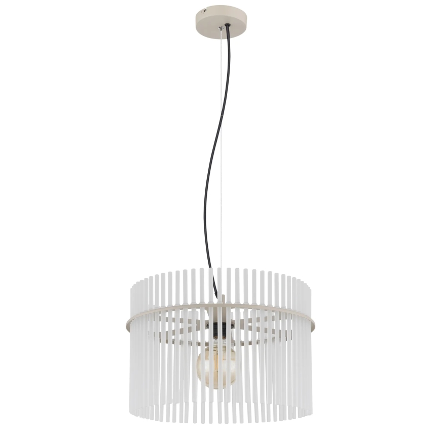 Globo - Rippvalgusti juhtmega 1xE27/60W/230V, läbimõõt 40 cm, kreemjas