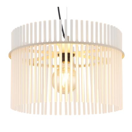 Globo - Rippvalgusti juhtmega 1xE27/60W/230V, läbimõõt 40 cm, kreemjas