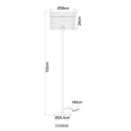 Globo - Põrandalamp 1xE27/60W/230V