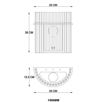 Globo - Seinavalgusti 1xE27/60W/230V must