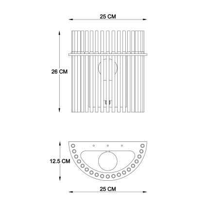 Globo - Seinavalgusti 1xE27/60W/230V must