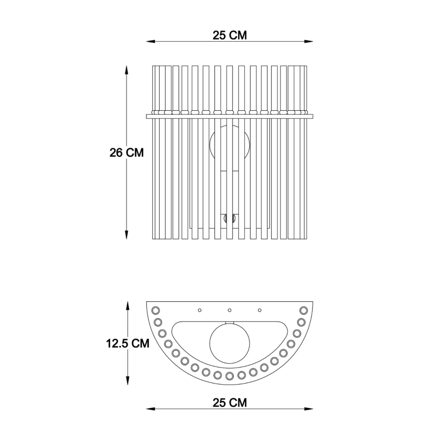 Globo - Seinavalgusti 1xE27/60W/230V must